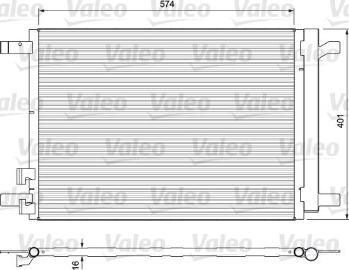 Valeo 814375 - Конденсатор кондиционера autosila-amz.com