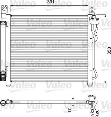 Valeo 814299 - Конденсатор кондиционера autosila-amz.com