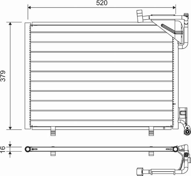 Valeo 814297 - Конденсатор кондиционера autosila-amz.com