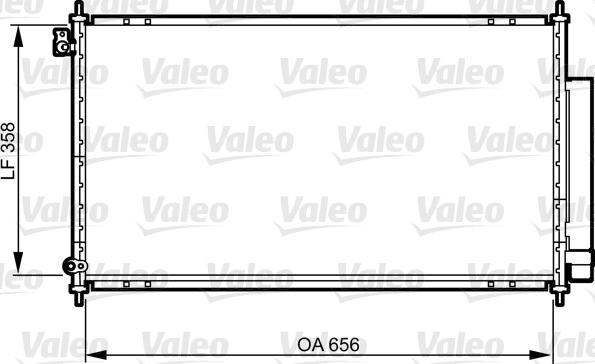 Valeo 814242 - Конденсатор кондиционера autosila-amz.com