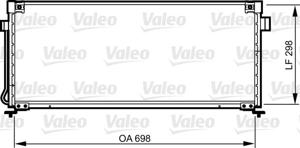 Valeo 814259 - Конденсатор кондиционера autosila-amz.com