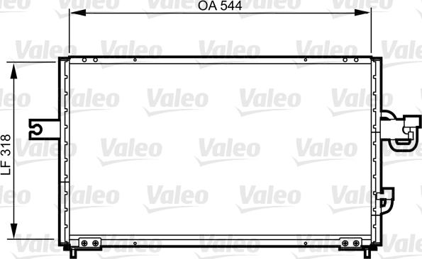 Valeo 814255 - Конденсатор кондиционера autosila-amz.com