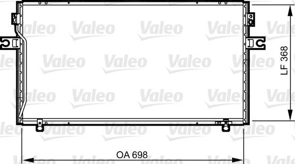 Valeo 814256 - Конденсатор кондиционера autosila-amz.com