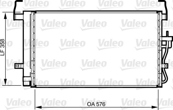 Valeo 814264 - Конденсатор кондиционера autosila-amz.com