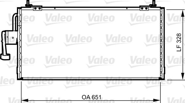 Valeo 814260 - Конденсатор кондиционера autosila-amz.com