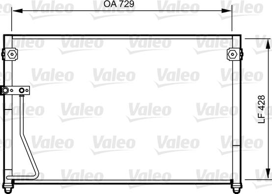 Valeo 814261 - Конденсатор кондиционера autosila-amz.com