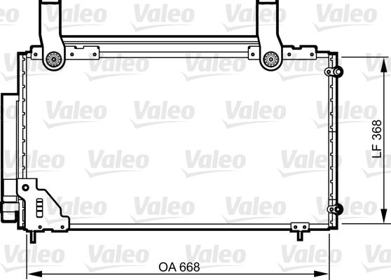 Valeo 814267 - Конденсатор кондиционера autosila-amz.com