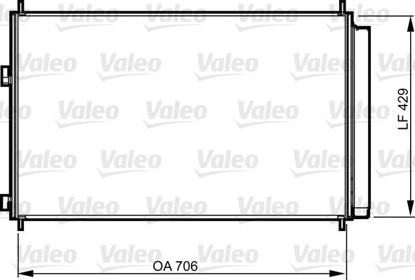 Valeo 814204 - Конденсатор кондиционера autosila-amz.com