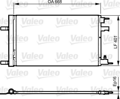 Valeo 814202 - Конденсатор кондиционера autosila-amz.com