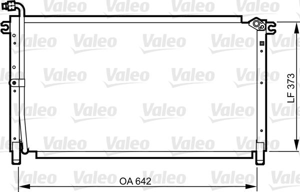 Valeo 814284 - Конденсатор кондиционера autosila-amz.com