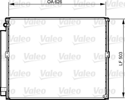 Valeo 814236 - Конденсатор кондиционера autosila-amz.com