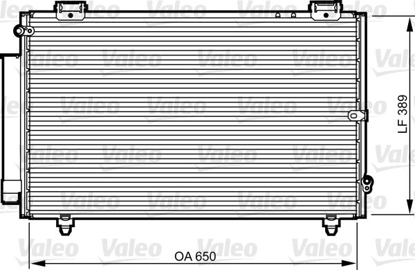 Valeo 814238 - Конденсатор кондиционера autosila-amz.com