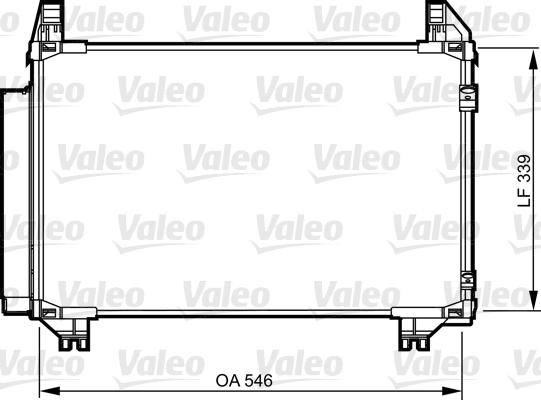 Valeo 814233 - Конденсатор кондиционера autosila-amz.com