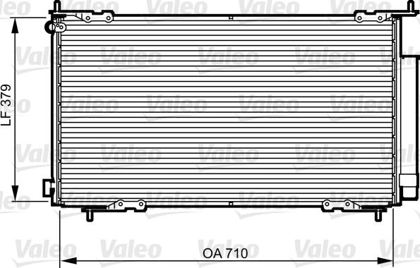 Valeo 814225 - Конденсатор кондиционера autosila-amz.com