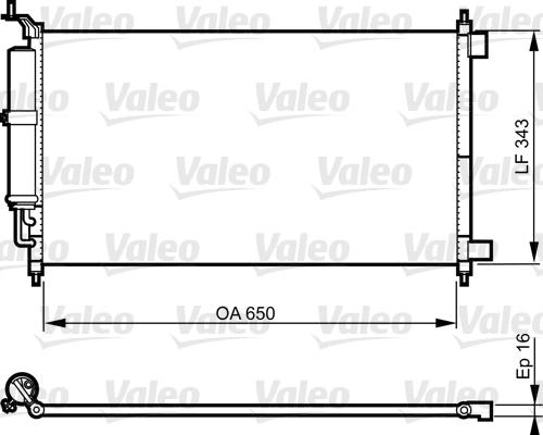 Valeo 814221 - Конденсатор кондиционера autosila-amz.com