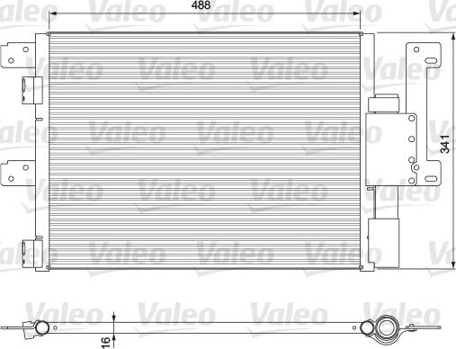 Valeo 815090 - Конденсатор кондиционера autosila-amz.com