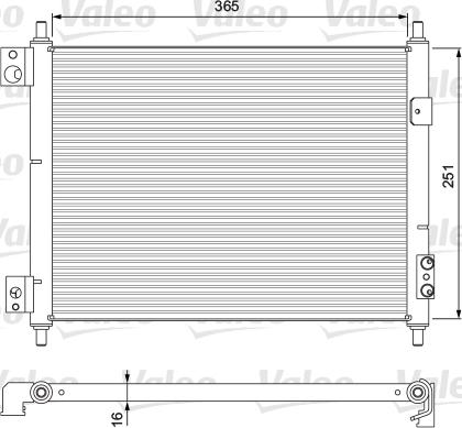 Valeo 815092 - Конденсатор кондиционера autosila-amz.com