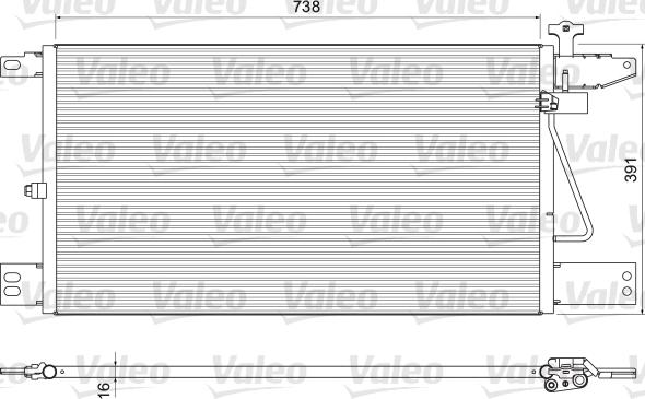 Valeo 815065 - Конденсатор кондиционера autosila-amz.com