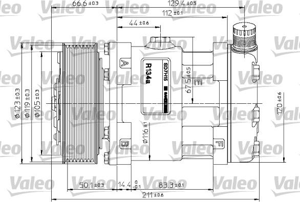 Valeo 815867 - Компрессор кондиционера autosila-amz.com