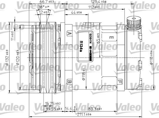 Valeo 815883 - Компрессор кондиционера autosila-amz.com