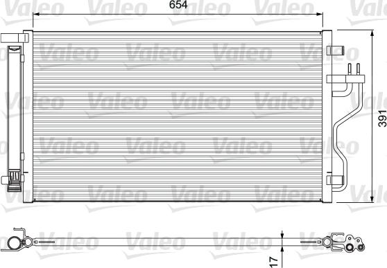 Valeo 815215 - Конденсатор кондиционера autosila-amz.com