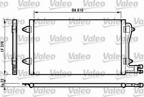 Valeo 816996 - Конденсатор кондиционера autosila-amz.com