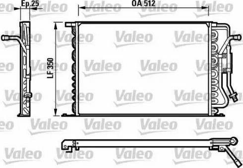 Valeo 816992 - Конденсатор кондиционера autosila-amz.com