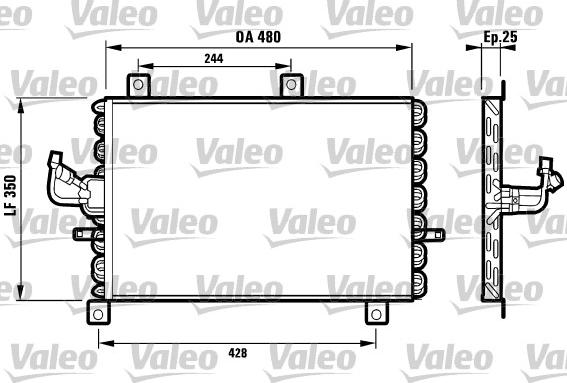 Valeo 816965 - Конденсатор кондиционера autosila-amz.com