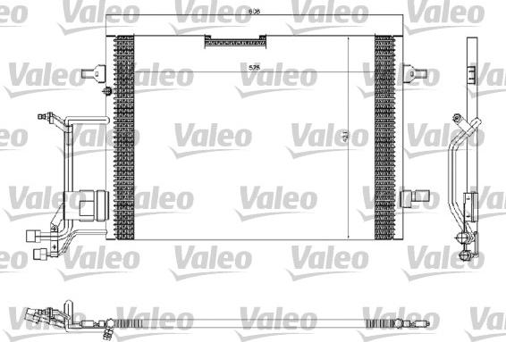 Valeo 816967 - Конденсатор кондиционера autosila-amz.com
