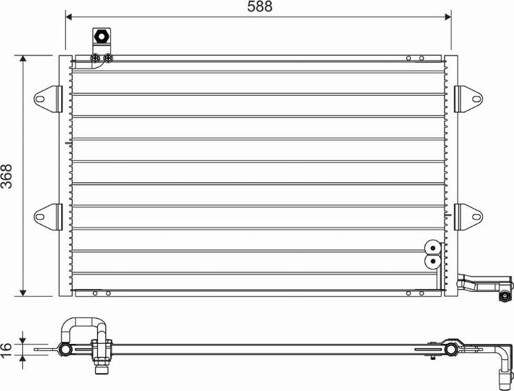 Valeo 816910 - Конденсатор кондиционера autosila-amz.com