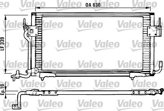 Valeo 816984 - Конденсатор кондиционера autosila-amz.com