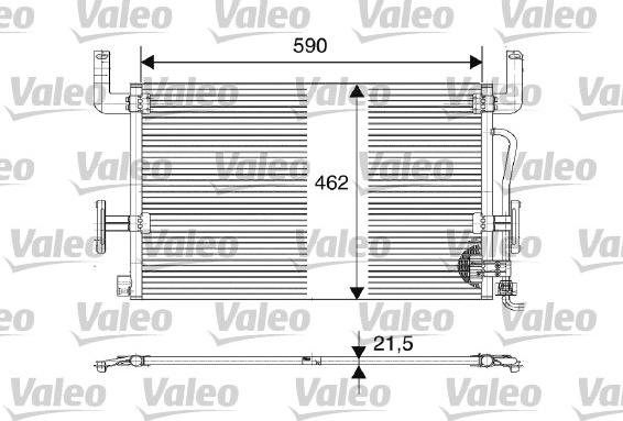 Valeo 816980 - Конденсатор кондиционера autosila-amz.com