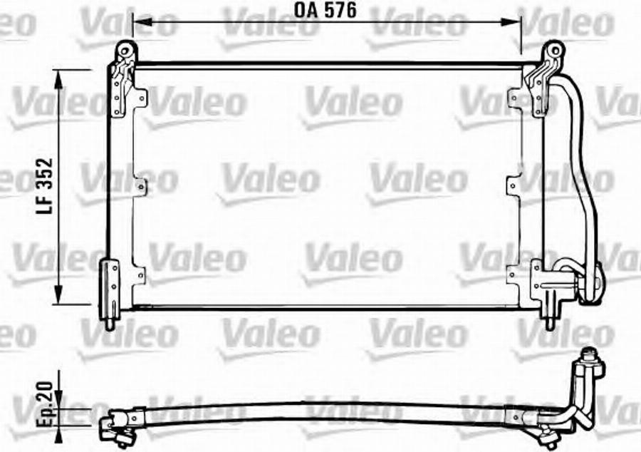 Valeo 816923 - Конденсатор кондиционера autosila-amz.com