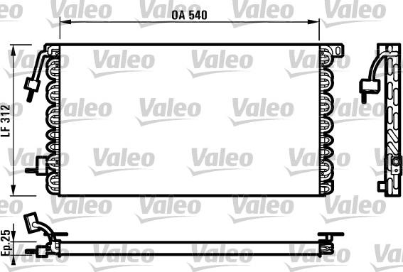Valeo 816977 - Конденсатор кондиционера autosila-amz.com