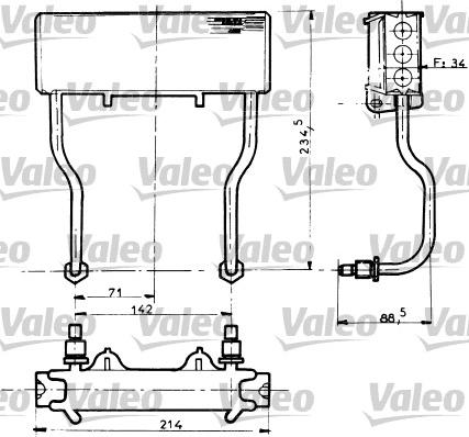 Valeo 816597 - Масляный радиатор, двигательное масло autosila-amz.com