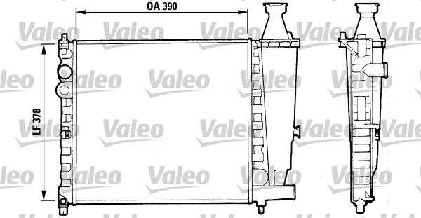 Valeo 816555 - Радиатор, охлаждение двигателя autosila-amz.com