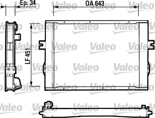 Valeo 816649 - Радиатор, охлаждение двигателя autosila-amz.com