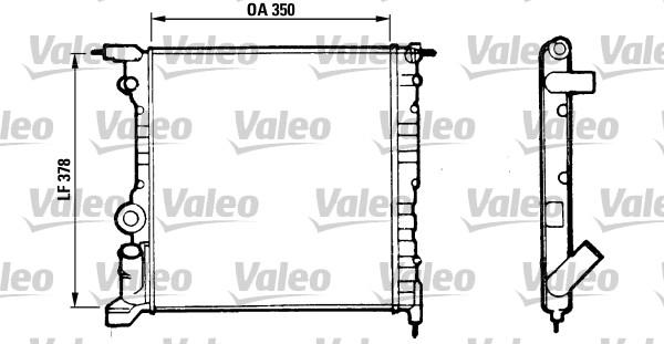 Valeo 816656 - Радиатор, охлаждение двигателя autosila-amz.com