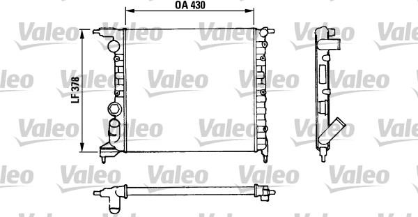 Valeo 816658 - Радиатор, охлаждение двигателя autosila-amz.com