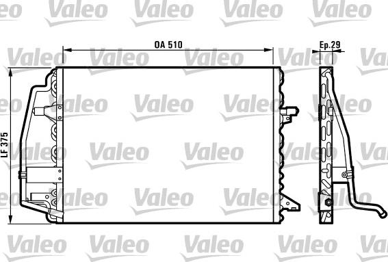 Valeo 816898 - Конденсатор кондиционера autosila-amz.com