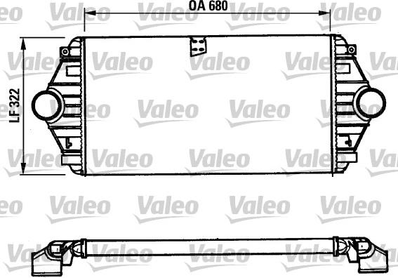 Valeo 816851 - Интеркулер, теплообменник турбины autosila-amz.com