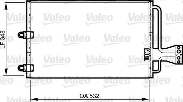 Valeo 816803 - Конденсатор кондиционера autosila-amz.com