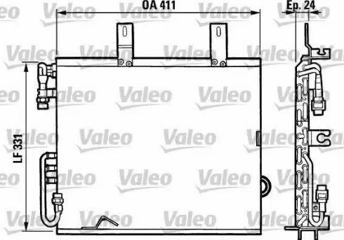 Valeo 816873 - Конденсатор кондиционера autosila-amz.com