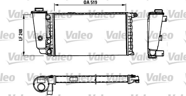 Valeo 816707 - Радиатор, охлаждение двигателя autosila-amz.com