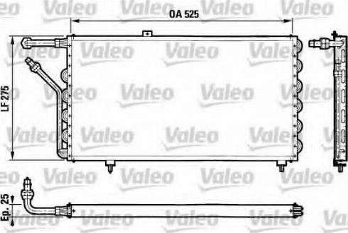 Valeo 816778 - Конденсатор кондиционера autosila-amz.com