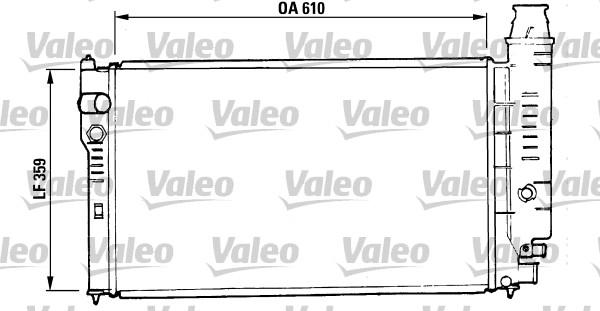 Valeo 810955 - Радиатор, охлаждение двигателя autosila-amz.com