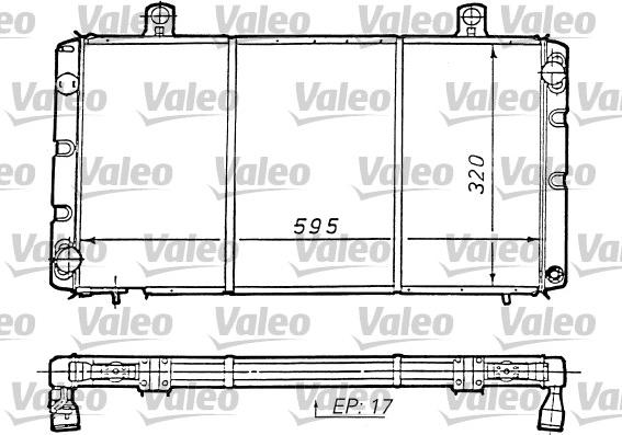 Valeo 810964 - Радиатор, охлаждение двигателя autosila-amz.com