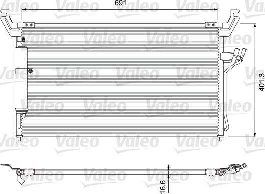 Valeo 810904 - Конденсатор кондиционера autosila-amz.com