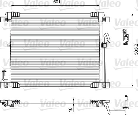 Valeo 810905 - Конденсатор кондиционера autosila-amz.com