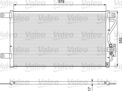 Valeo 810929 - Конденсатор кондиционера autosila-amz.com